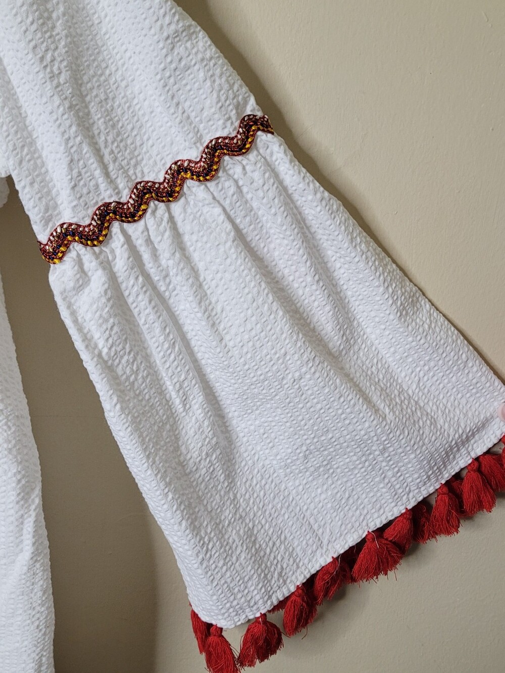 Crown & Ivy Embroidered Tassel Top - Picture 4 of 7